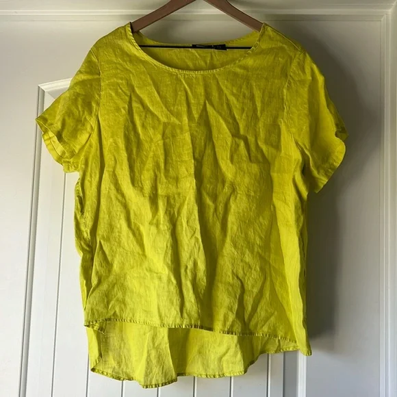 Tahari 100% linen Blouse - Picture 1 of 5